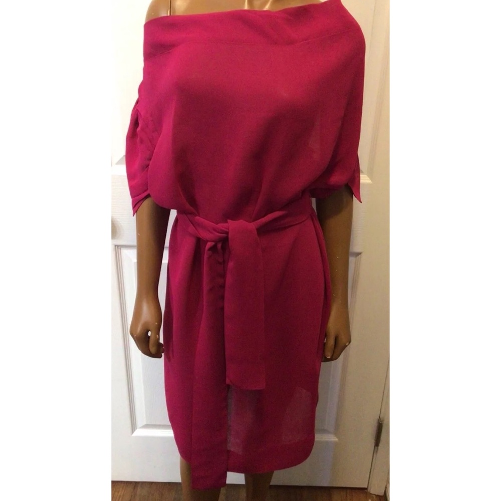 Rare Vivienne Westwood Anglomania Fuchsia Semi Sheer Dress Size 42